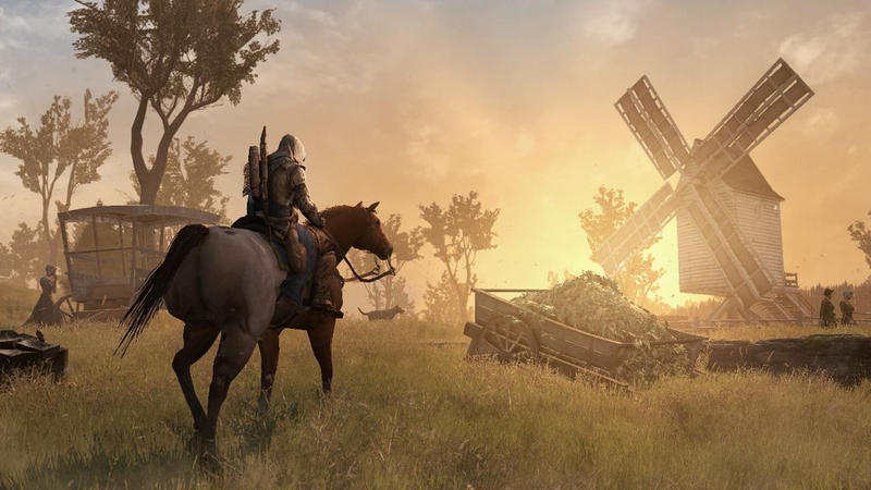 Illustration for article titled Reviewers Love Playing With Animals, Climbing Trees, and Stabbing People In Assassin's Creed III